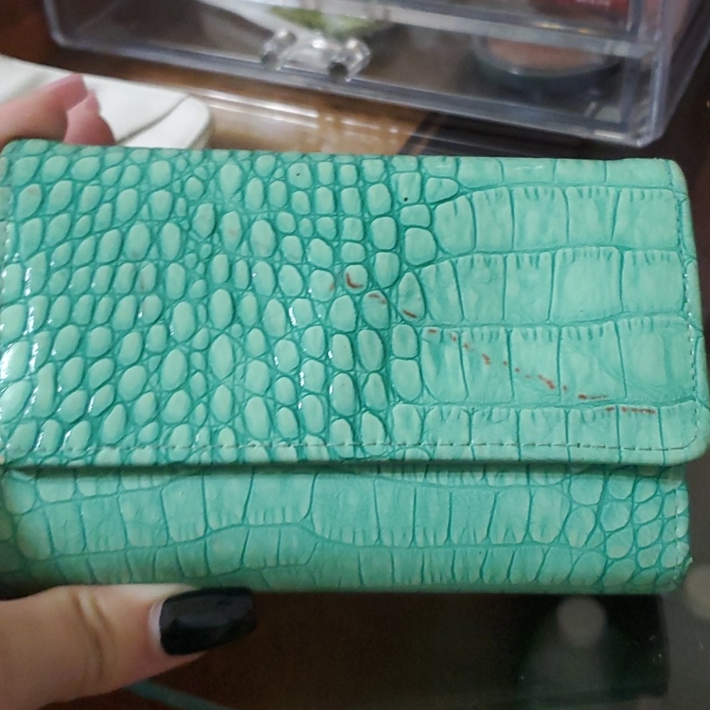Faux Snakeskin wallet